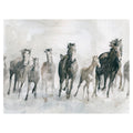 Horses Running Wild By Carol Robinson Wrapped Canvas Painting Art Print
