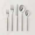 Rush 3-Piece Brushed Silver Serving Utensil Set