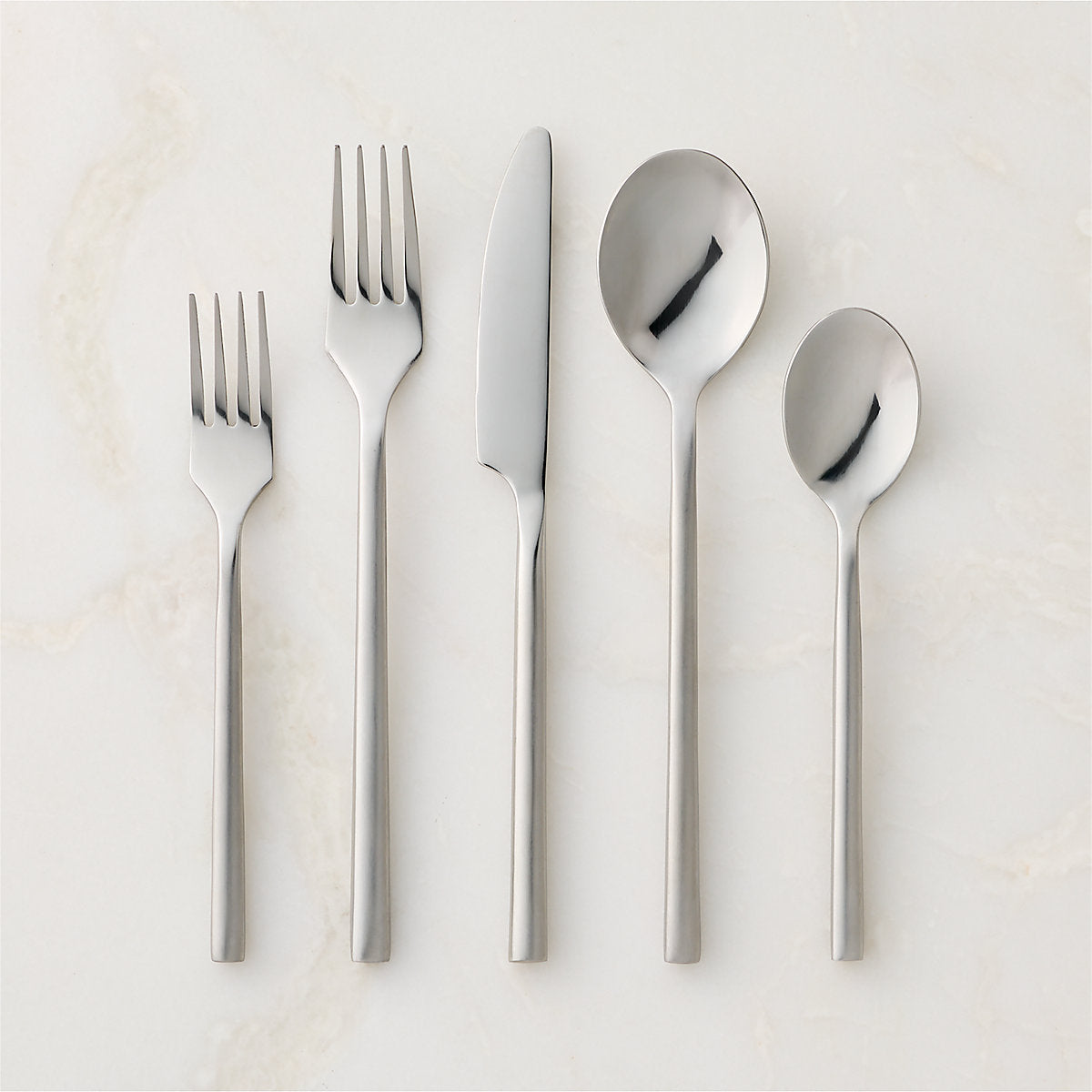 Rush 3-Piece Brushed Silver Serving Utensil Set