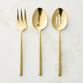 Rush 20-Piece Brushed Gold Flatware Set