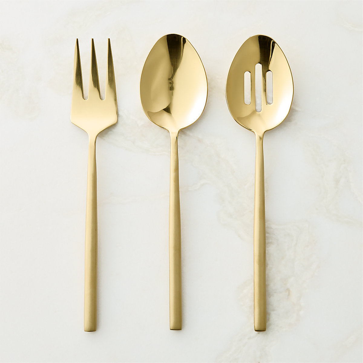Rush 20-Piece Brushed Gold Flatware Set