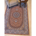 Rust Traditional Oriental Tabriz Rug 86 X 116