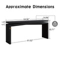 Rustic 65 Solid Wood Console Table For Farmhouse Entryway Living Room Or Hallway Display Storage