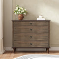 Rustic Brown Dresser Chest Of Drawers With 4 Drawers Side Cabinet Hallway Cabinet Entryway Cabinet Storage Cabinet