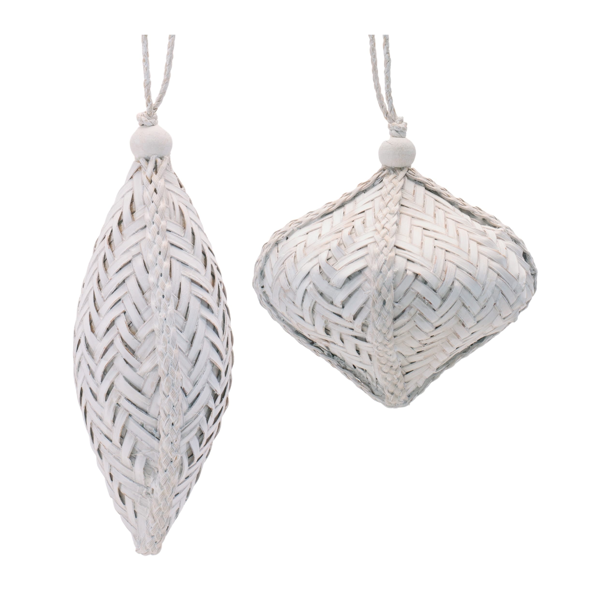 Rustic Cane Ornaments Set Of 4 4.5 5 Plastic Holiday Decorations