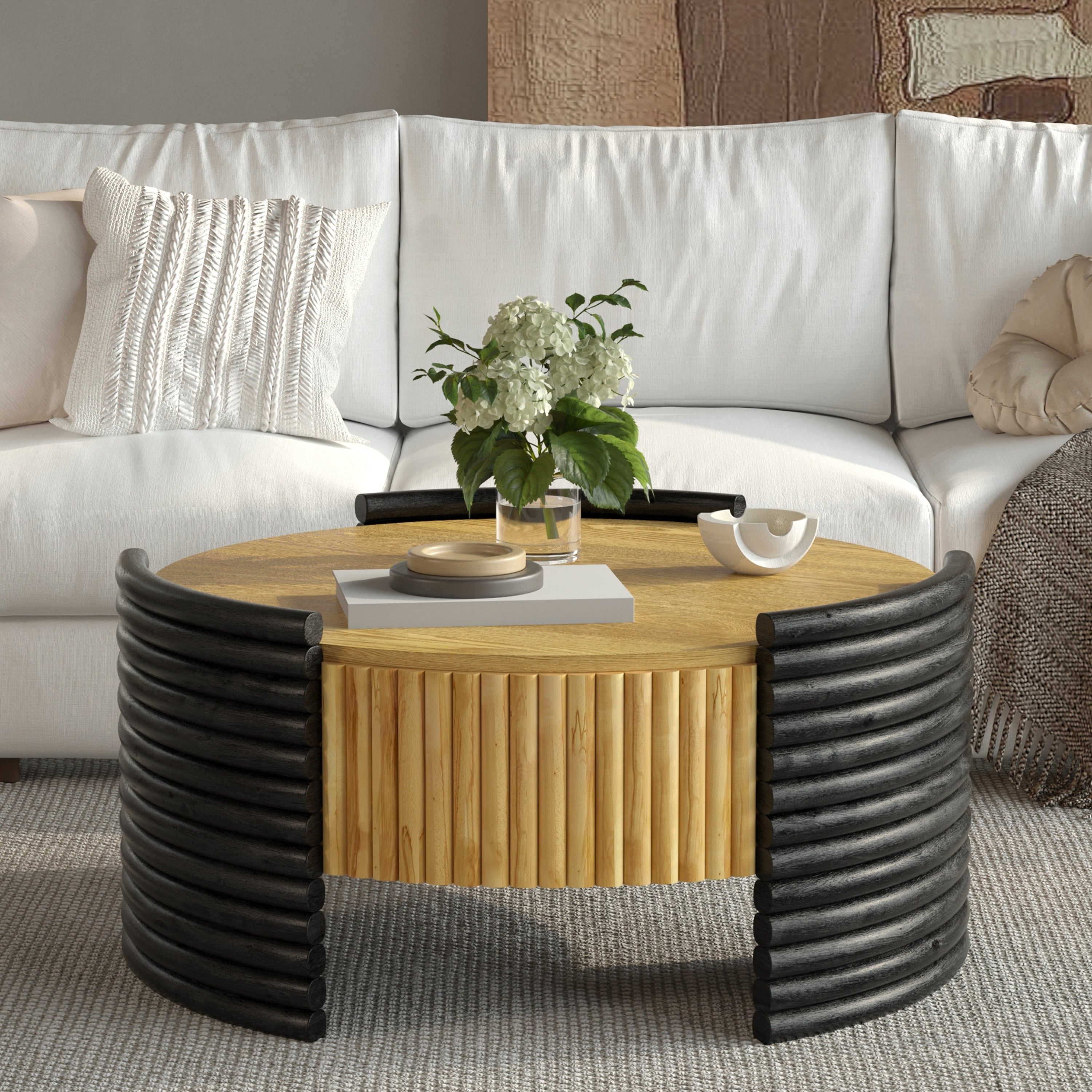 Rustic Coffee Table Center Table Sofa Table With Flip Top Storage Wood Side Table End Table Accent Table