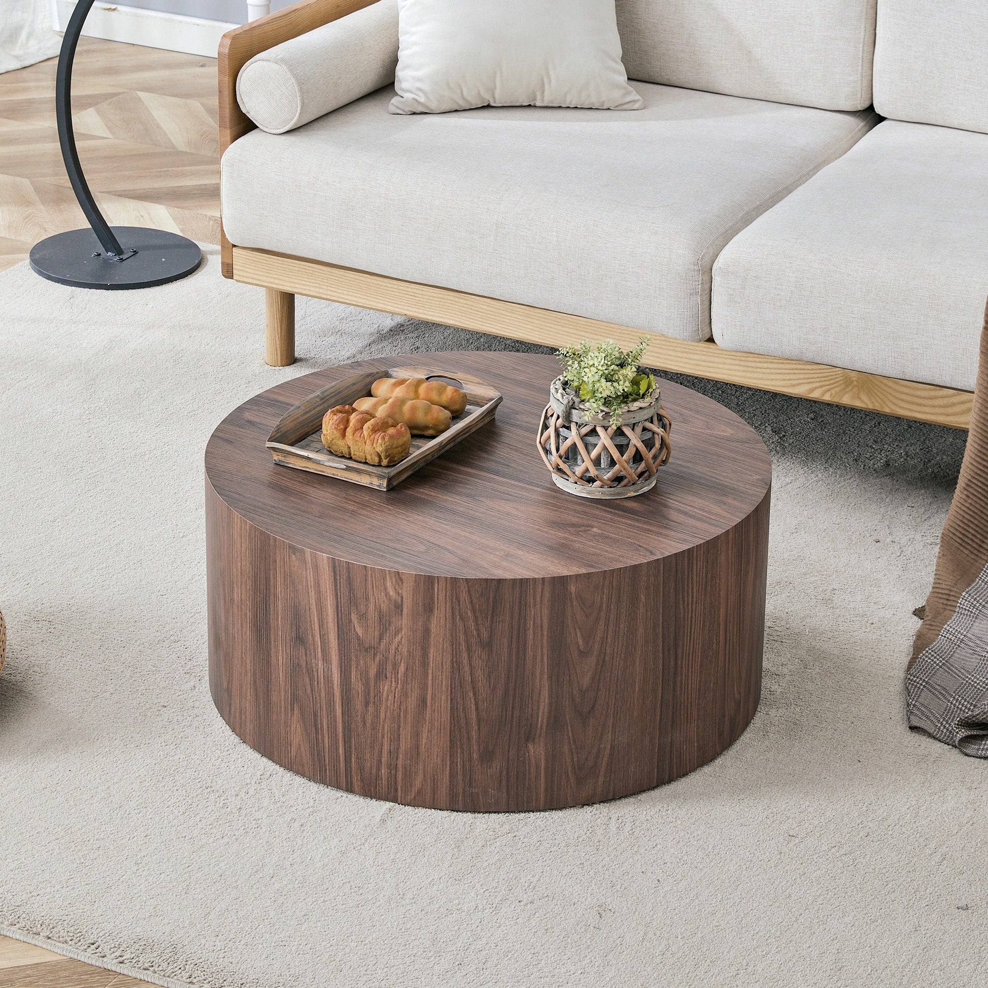 Rustic Coffee Table End Table Side Table For Living Room Center Table Walnut Sofa Table Accent Table