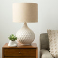 Rustic Emma Table Lamp With Glazed Ceramic Base