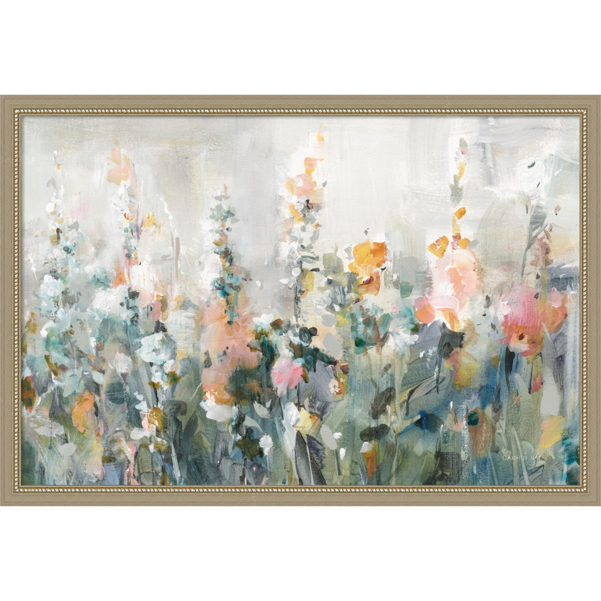 Rustic Garden By Danhui Nai Framed Mounted Canvas Wall Art Print