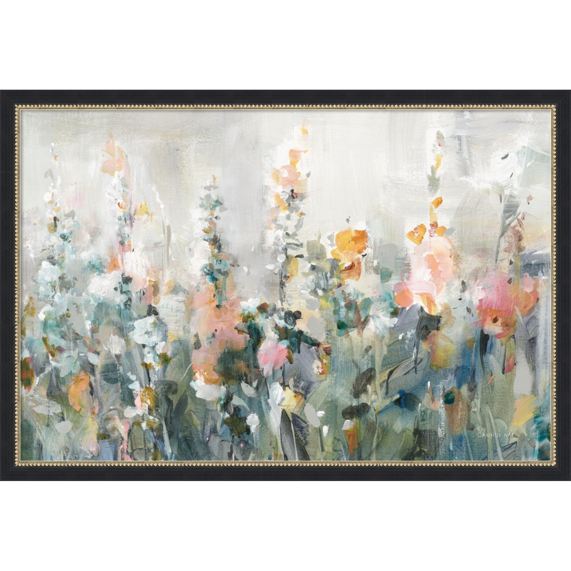 Rustic Garden By Danhui Nai Framed Mounted Canvas Wall Art Print