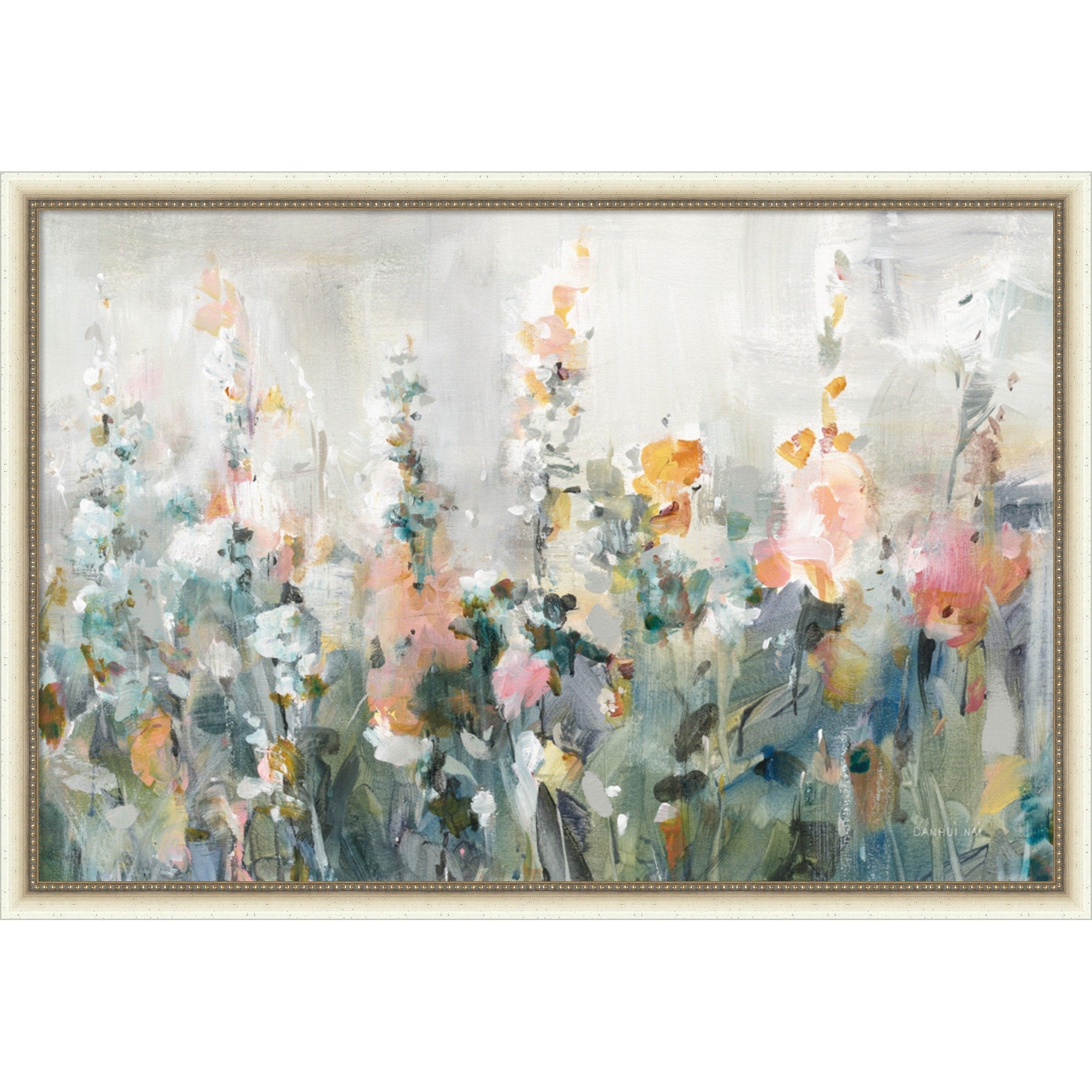 Rustic Garden By Danhui Nai Framed Mounted Canvas Wall Art Print