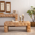 Rustic Geometric Coffee Table Center Table Sofa Table For Living Room Side Table Tea Table End Table