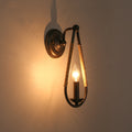 Rustic Hemp Rope Candle Style Single Wall Sconce