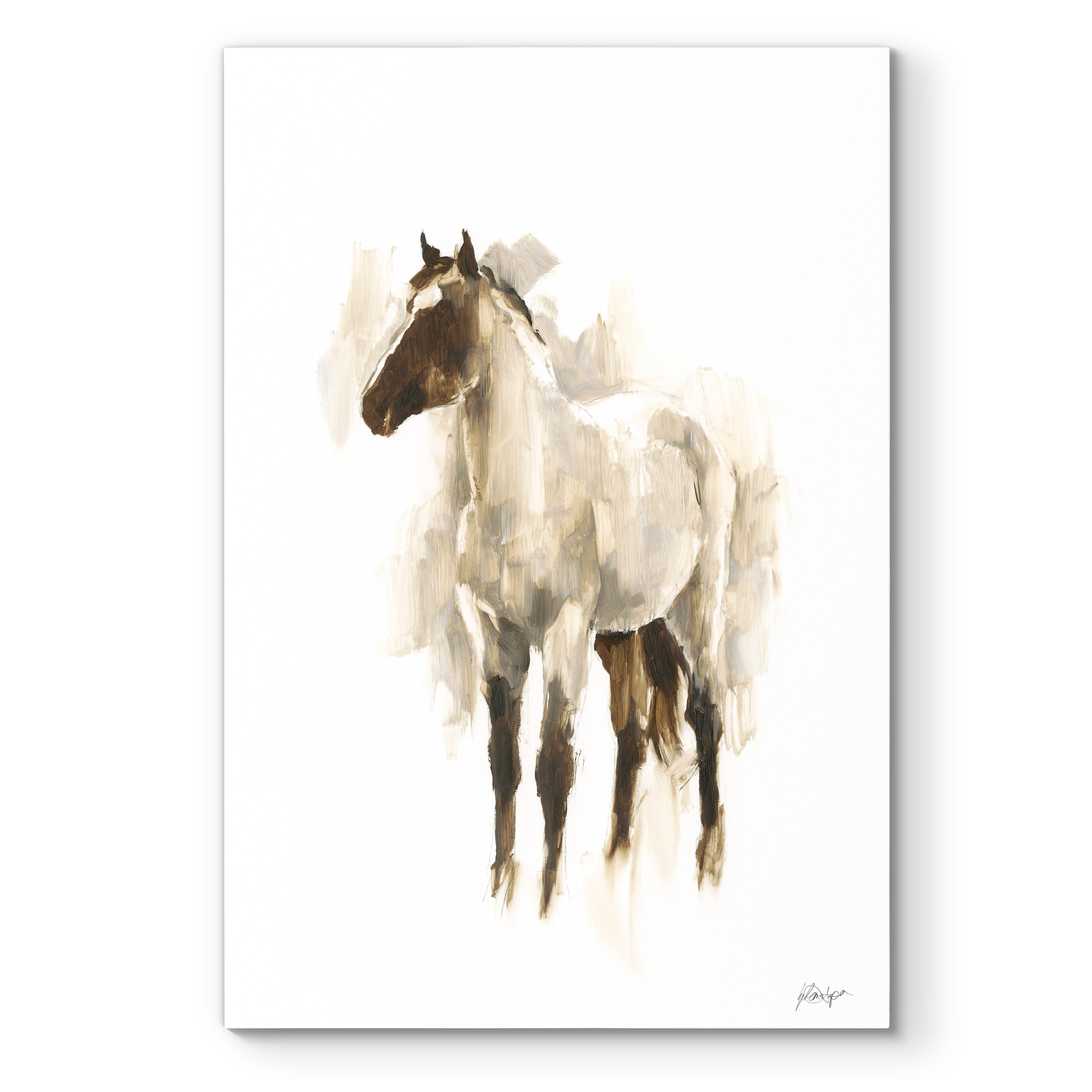 Rustic Horse Ii Premium Gallery Wrapped Canvas
