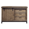 Rustic Industrial Distressed Honey Finish Accent Chest