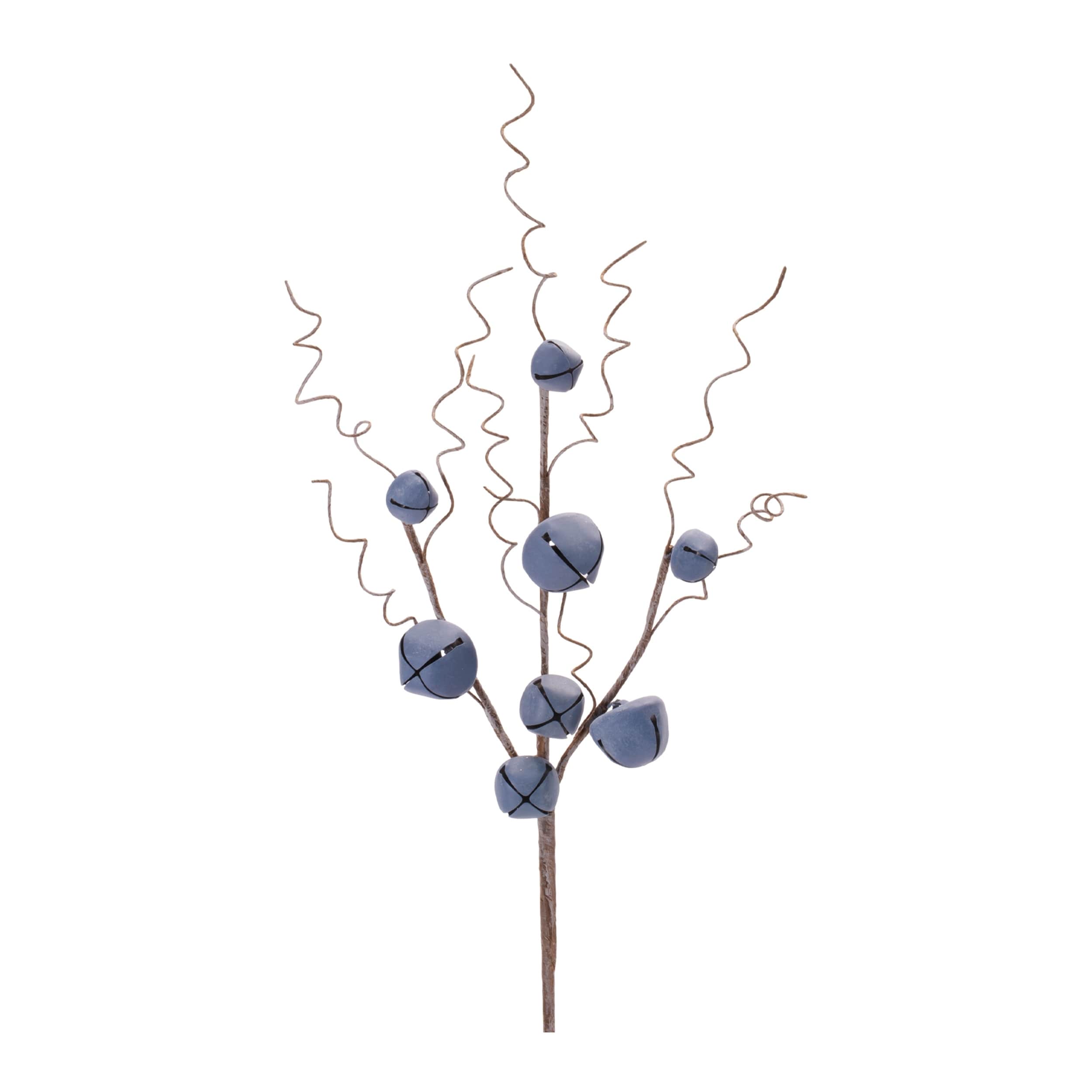 Rustic Jingle Bell Stem Set Of 4