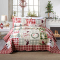 Christmas Quilt Bedspread Set