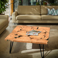 Chic Teak Rustic Teak Wood Square Coffee Table