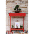 Rustic Skinny Reclaimed Wood Wall Table