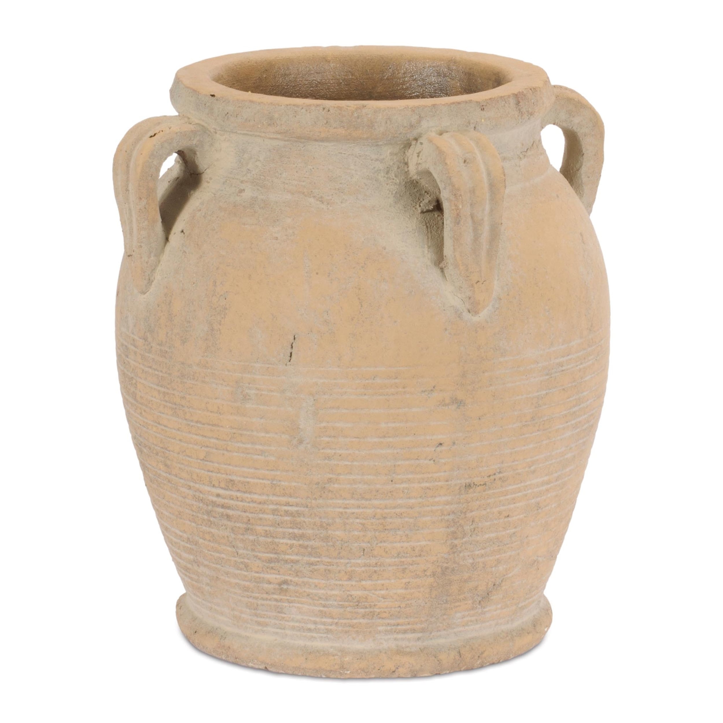 Rustic Terra Cotta Urn 9.5 H
