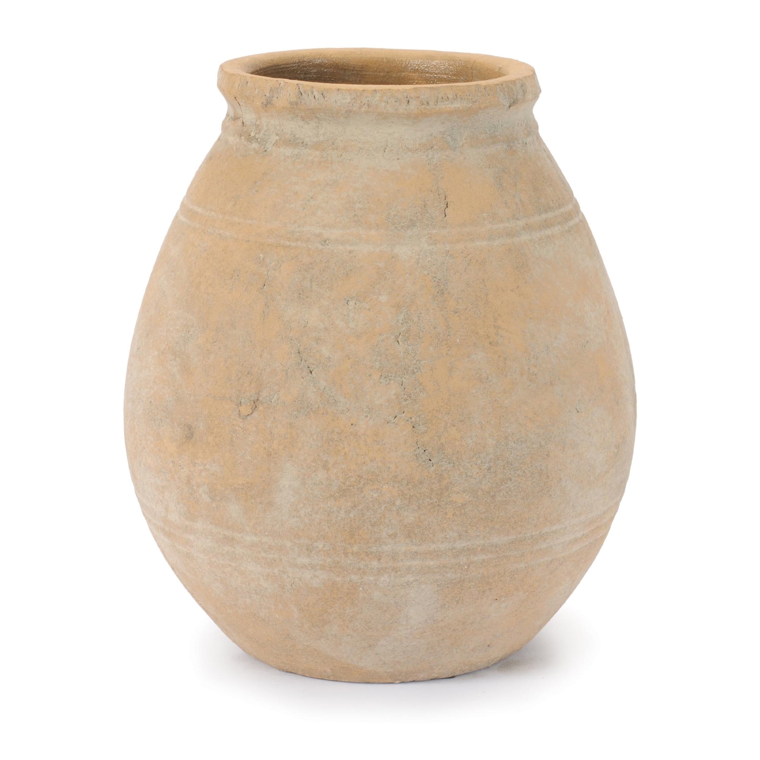 Rustic Terra Cotta Vase 9 H