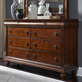 Rustic Cherry Traditions 8 Drawer Dresser