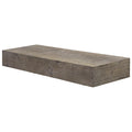 The Gray Barn Haven Grey Rustic Wood Floating Wall Shelf Small