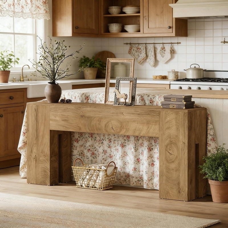 Rustic Wooden Console Table