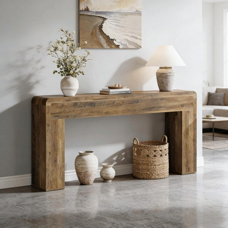 Rustic Wooden Console And Sofa Table