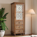 Rustic Wooden Storage Cabinet Side Cabinet With Drawers Accent Cabinet Entryway Cabinet With Shelves