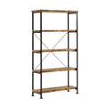 Rustically Designed Bookcase With 4 Open Shelves