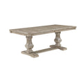 Ruth Dining Table 77 95 Inch Extendable Top Brownish Gray Trestle Base