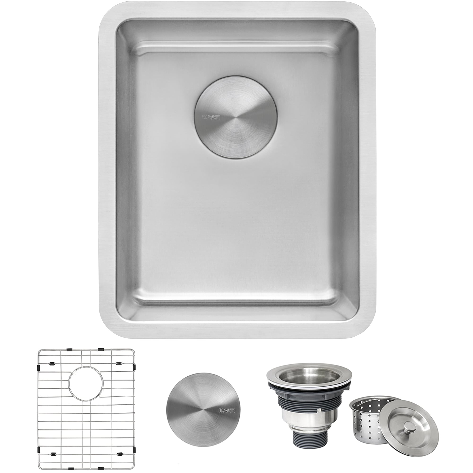 Ruvati 12 Inch Undermount Bar Prep Kitchen Sink 16 Gauge Stainless Steel Single Bowl Rvm5912 8 X 11