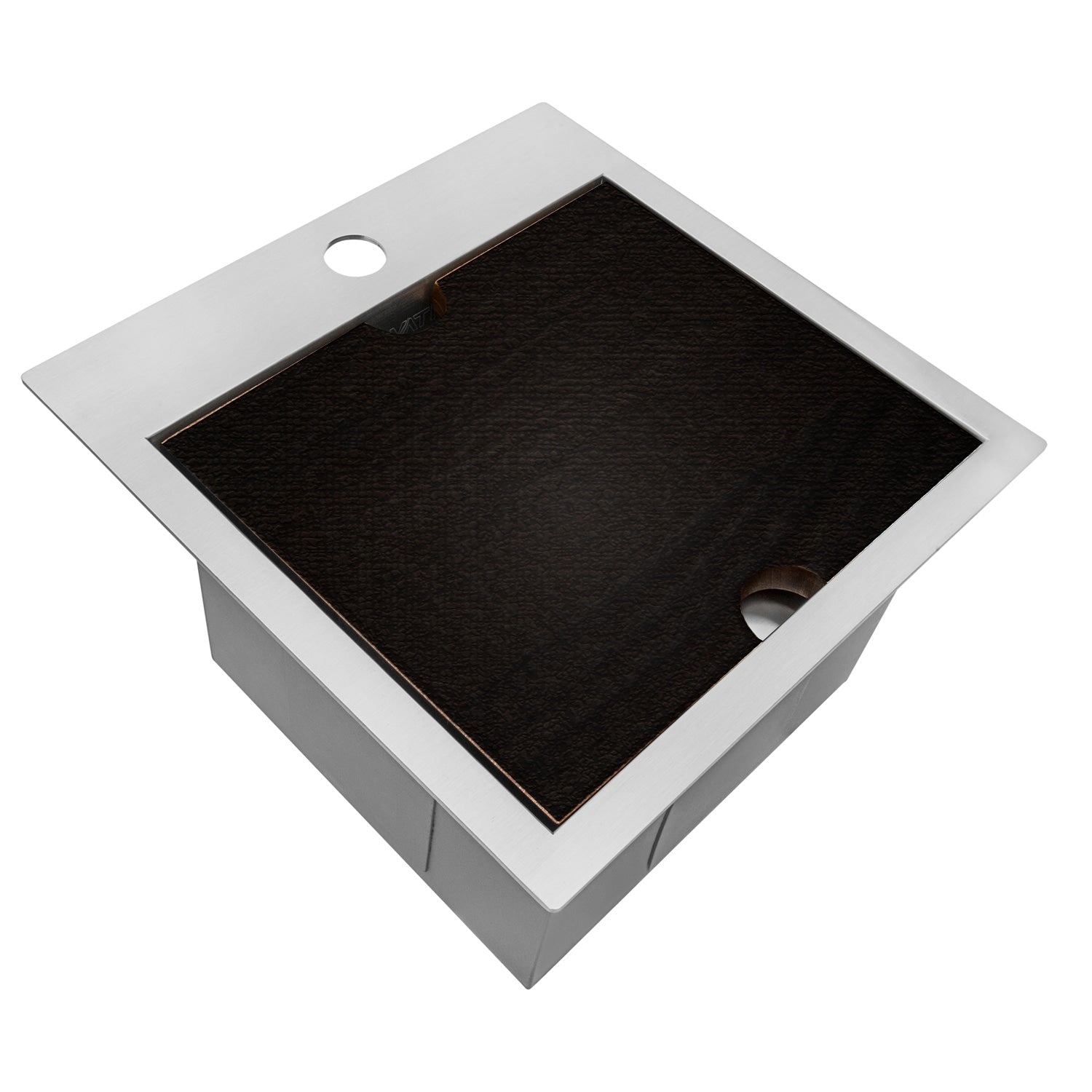 Ruvati 15 X 15 Inch Marine Grade T 316 Workstation Topmount Rv Boat Outdoor Sink Stainless Steel Rvq5215 8 X 11