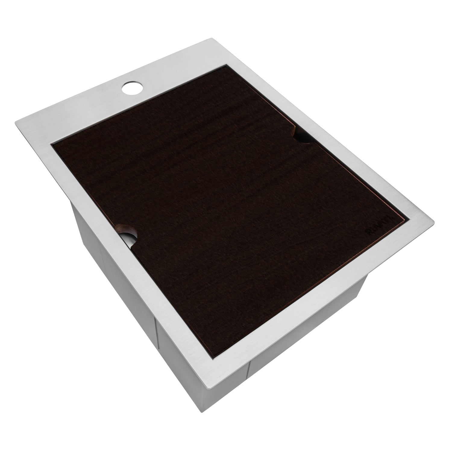 Ruvati 15 X 20 Inch Marine Grade T 316 Workstation Topmount Rv Boat Outdoor Sink Stainless Steel Rvq5210 8 X 11