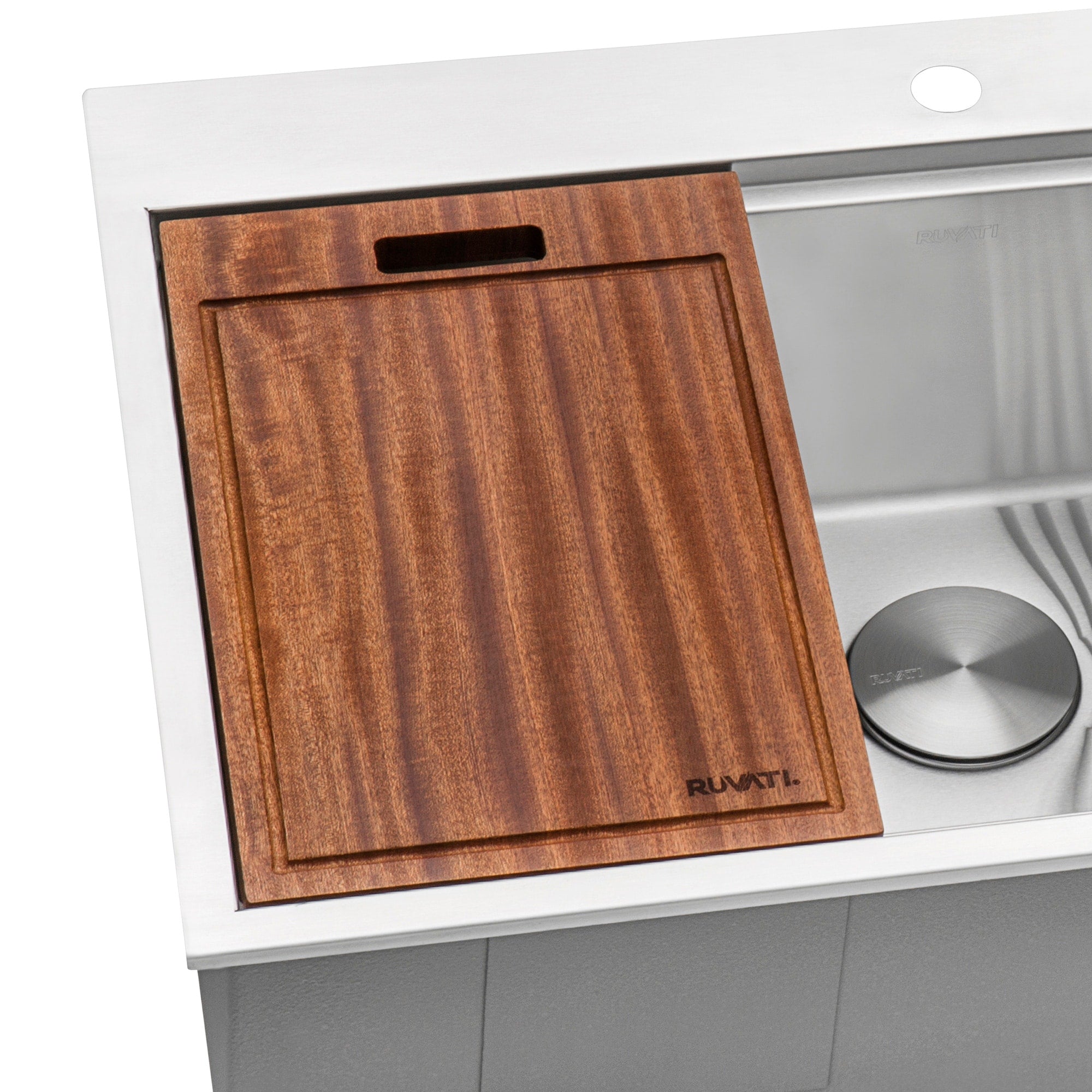 Ruvati 17 X 11 Inch Solid Wood Cutting Board For Ruvati Workstation Sinks Rva1217