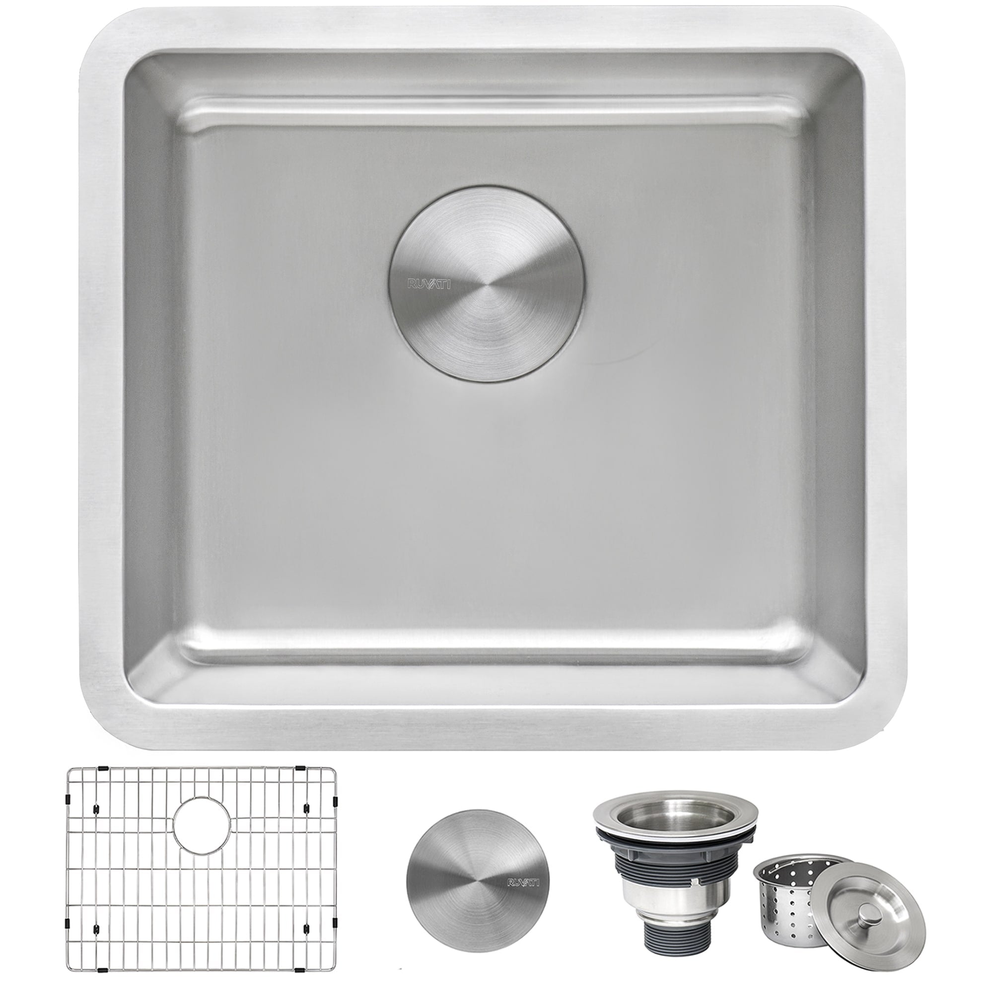 Ruvati 18 Inch Undermount Bar Prep Kitchen Sink 16 Gauge Stainless Steel Single Bowl Rvm5916 8 X 11