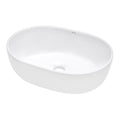 Ruvati 19 X 14 Inch Bathroom Vessel Sink White Oval Above Counter Vanity Porcelain Ceramic Rvb0419 18 X 12 3 4 X 4 1 2