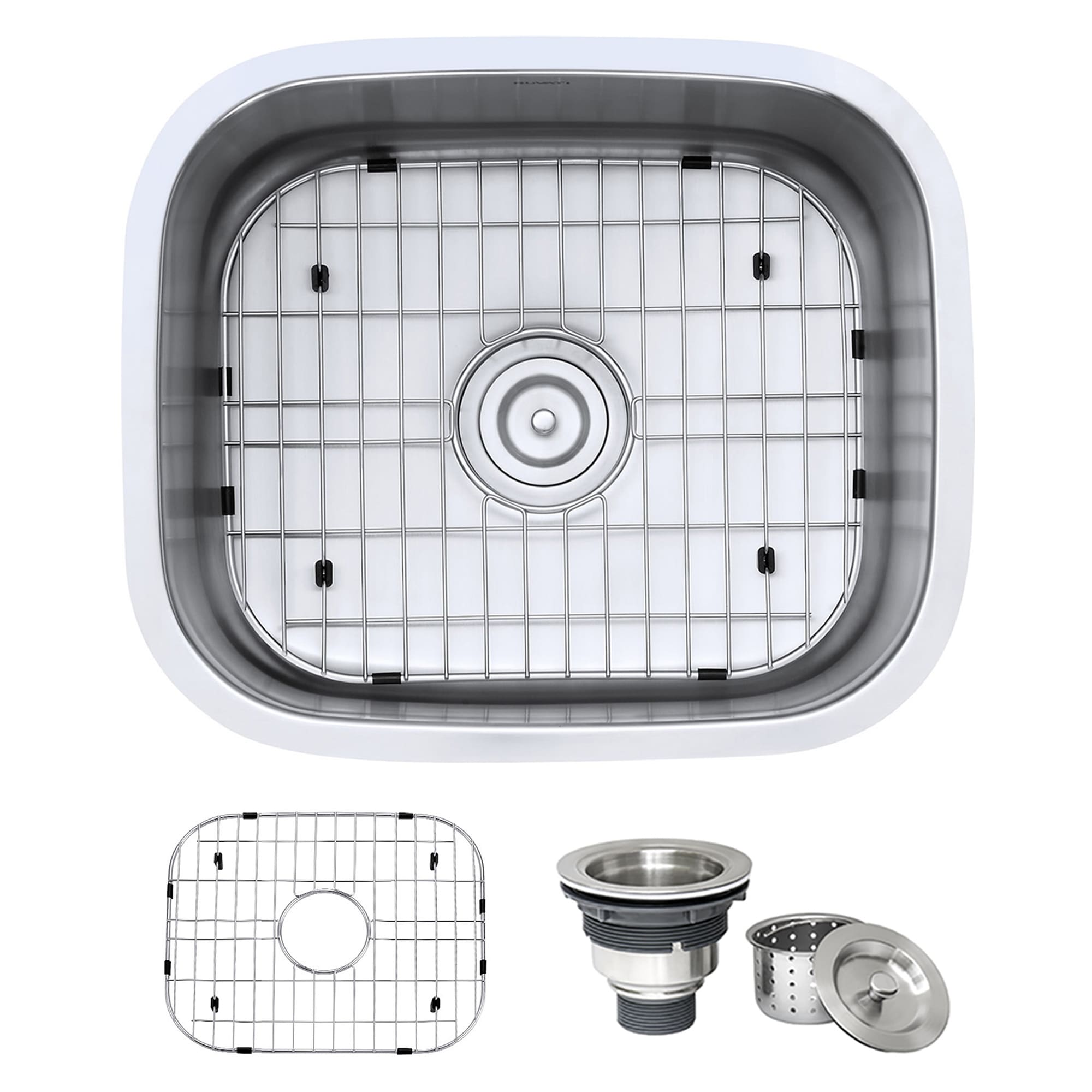 Ruvati 21 Inch Undermount 16 Gauge Stainless Steel Kitchen Sink Single Bowl Rvm4131 Silver