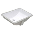 Ruvati 21 X 14 Inch Undermount Bathroom Vanity Sink White Rectangular Porcelain Ceramic With Overflow Rvb0721
