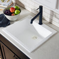 Ruvati 23 X 20 Inch Epigranite Dual Mount Granite Composite Single Bowl Kitchen Sink Arctic White Rvg1023Wh
