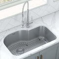 Ruvati 32 Inch Undermount 16 Gauge Stainless Steel Kitchen Sink Single Bowl Rvm4700