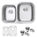 Ruvati 32 Inch Undermount 40 60 Double Bowl 16 Gauge Stainless Steel Kitchen Sink Rvm4315