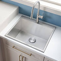 Ruvati Topmount Laundry Utility Sink 25 X 22 X 12 Deep 16 Gauge Stainless Steel Rvu6010