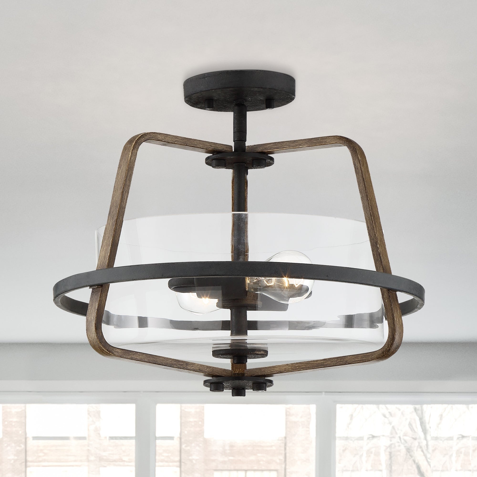 Ryder 2 Light Semi Flushmount