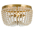 Rylee 3 Light Antique Gold Ceiling Mount