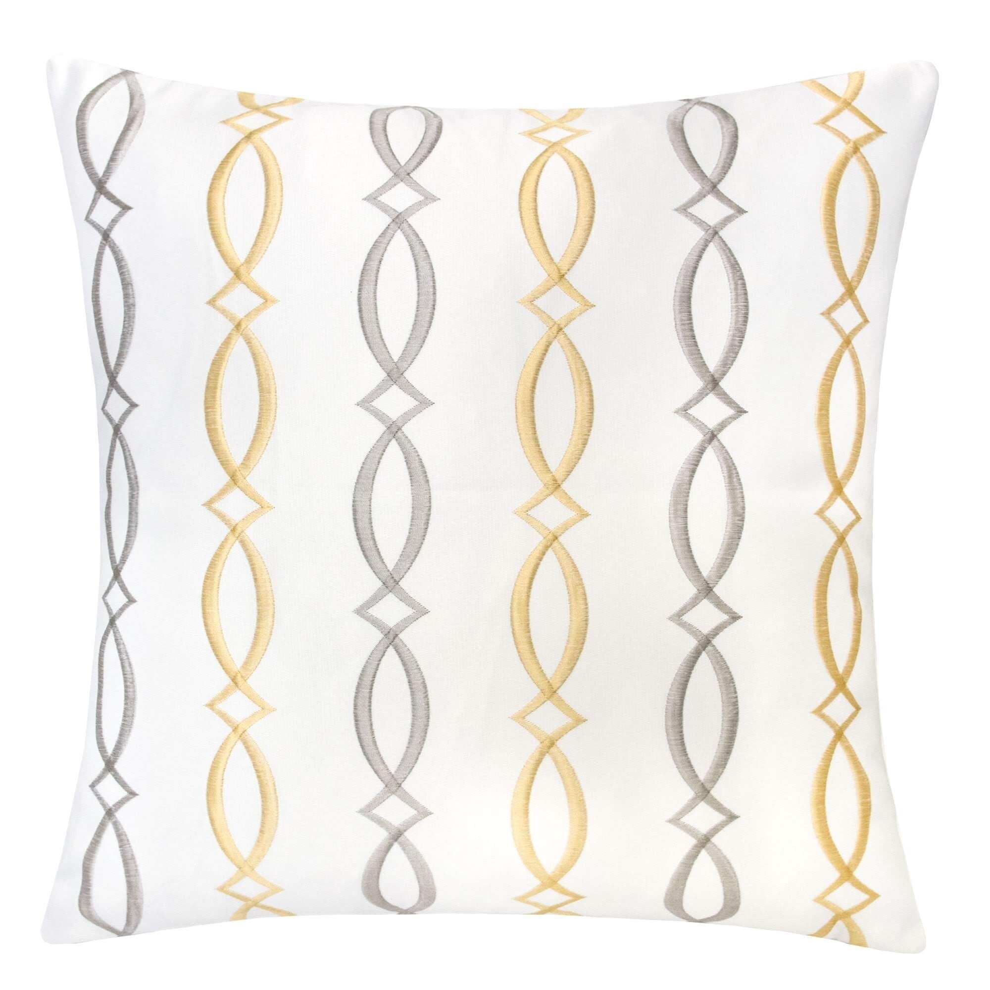 Rylee Embroidery 20 Square Decorative Throw Pillow