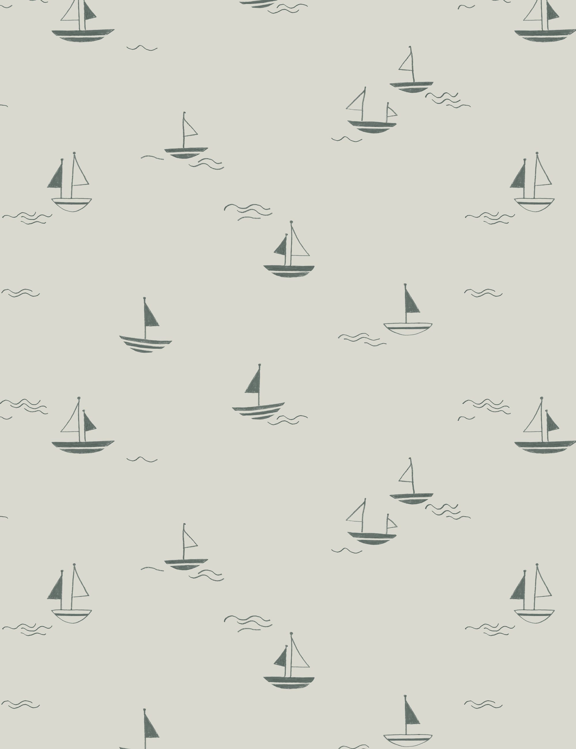 Rylee + Cru Sailboat Wallpaper Swatch