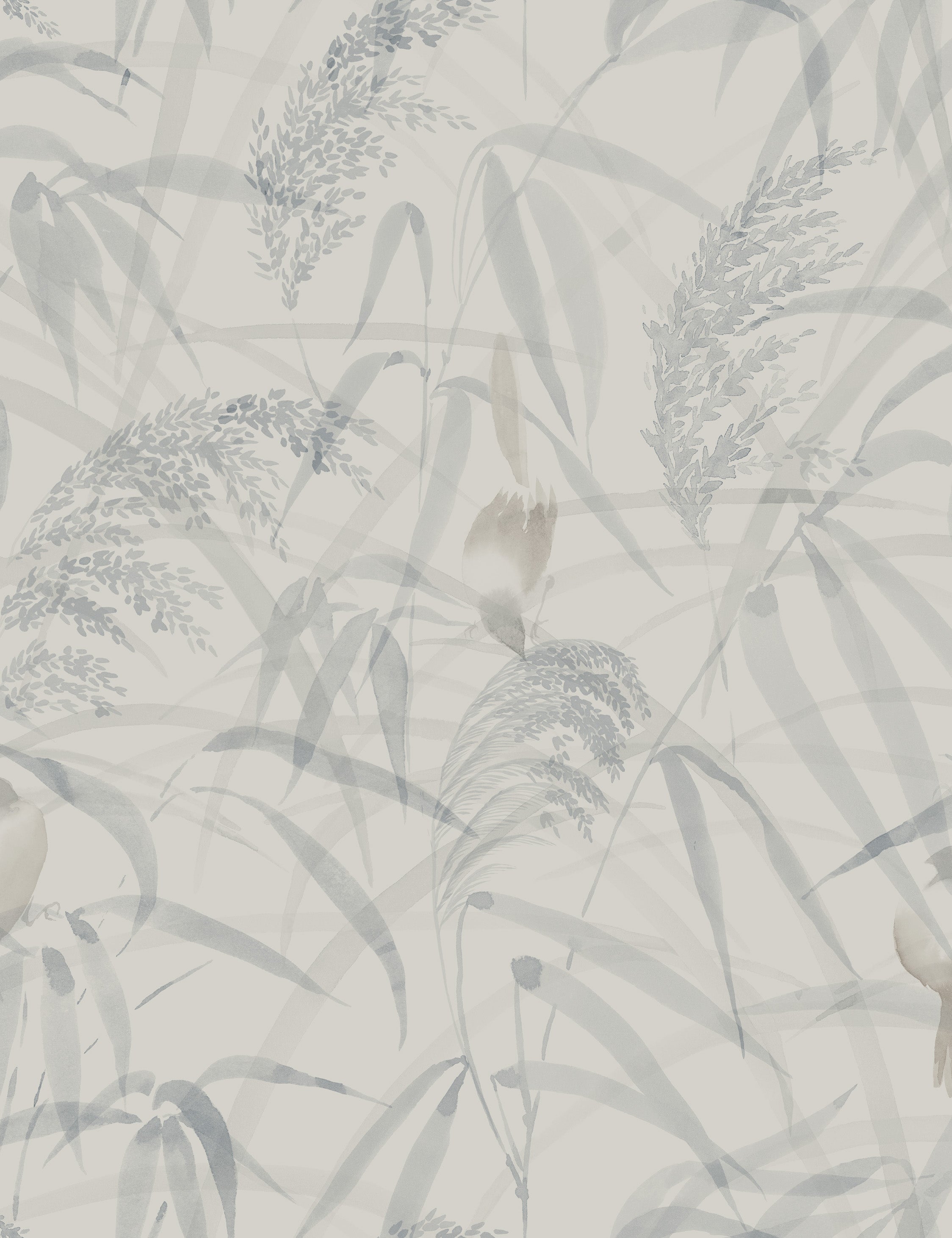 Scalamandre Anna Wallpaper by Sandberg Swatch, Misty Blue