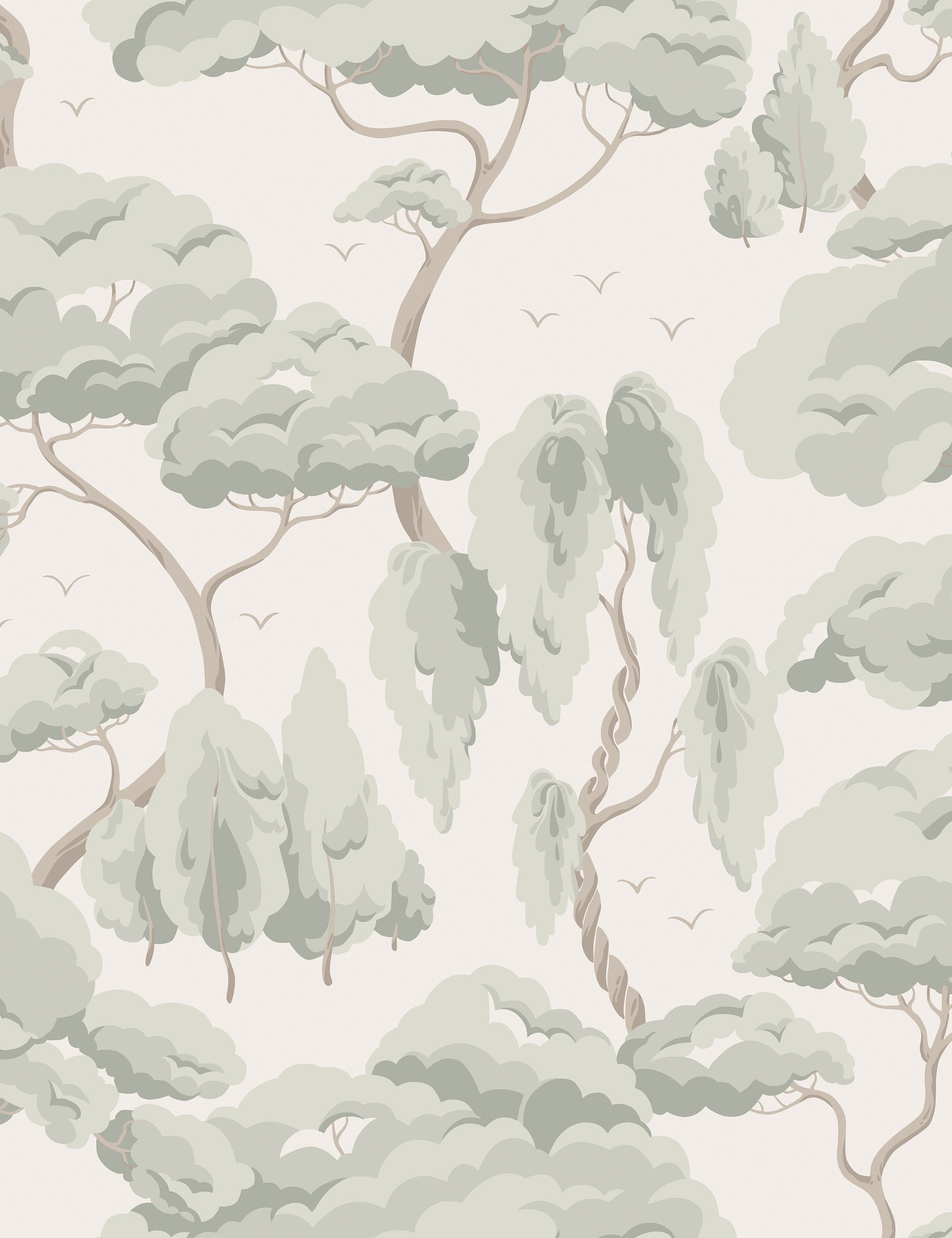 Scalamandre Kristoffer Wallpaper Swatch by Sandberg, Spring Green